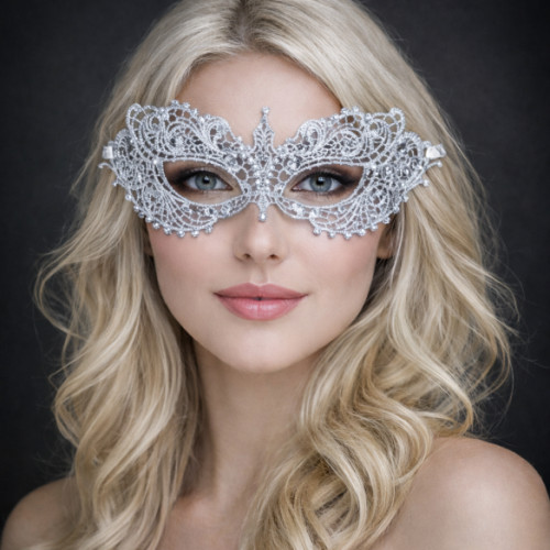 Masquerade Masks for Masquerade Ball | Ana's Lace Masquerade Mask Rhinestones