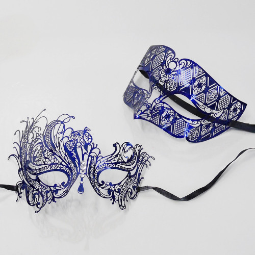 Couple's masquerade masks, Halloween costume masks, masquerade masks for prom and party masks.