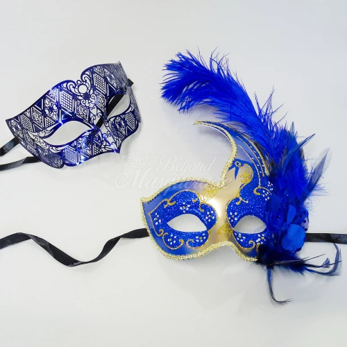 Couple's masquerade masks for masquerade ball party masks.