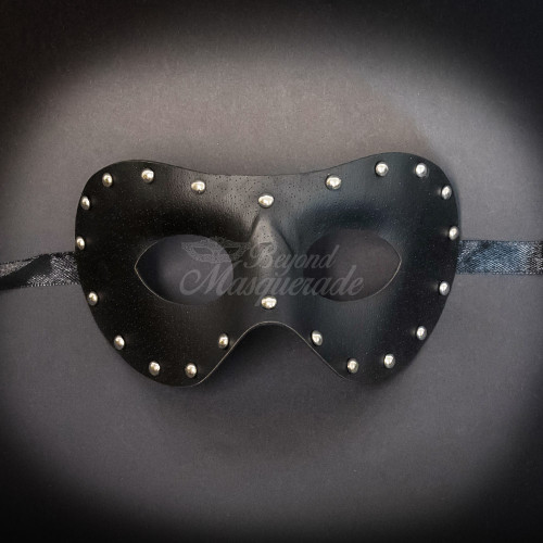 Leather masquerade masks for men.