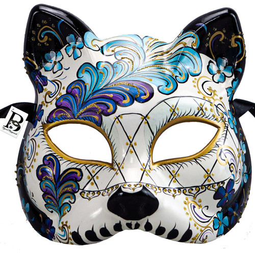 Cat Masquerade Masks for Day of the Dead Women Party Mask Sale