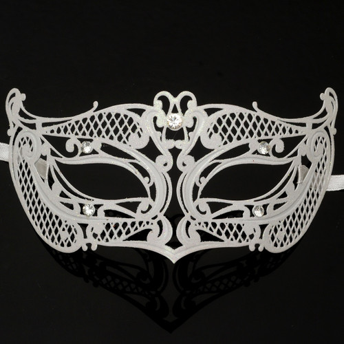 White men’s masquerade mask, masquerade mask for men for masquerade ball