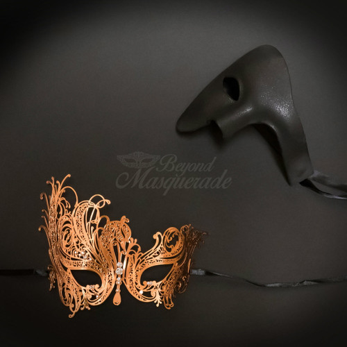 Couples masquerade masks