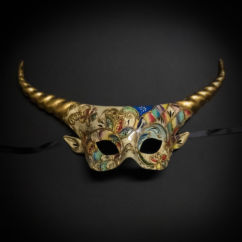 the rams, ram mask, ram masquerade mask, animal mask