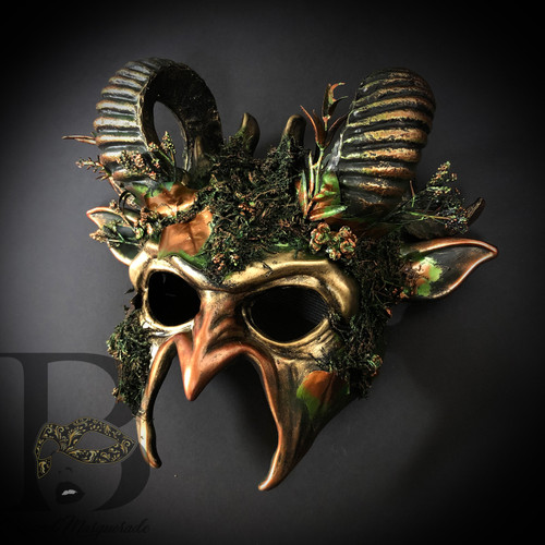 Animal mask, party mask, animal party mask, ram mask, sheep mask, animal masquerade mask, decorative mask.