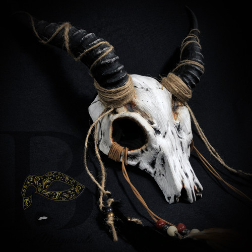 ram skull mask, pagan skull mask, red dead redemption, skull mask, ram skull mask