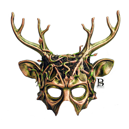 Deer horns headband masquerade mask, medusa costume headband, horns headdress headband masquerade mask