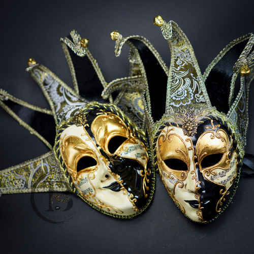 Venetian Masquerade Masks Jester Mask for Men Free Shipping