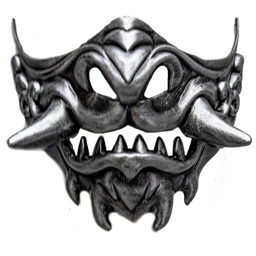 Japanese Samurai Mask Costume Devil Mask Half Face Japanese Warrior Mask Ghost Warrior Character Masks Novelty Halloween Party Cosplay Costume Cool Halloween Cosplay Prop for Boys Girls Adults Kids Party Accessory  Japanese Samurai Mask Costume Devil Mask Half Face Japanese Warrior Mask Ghost Warrior Character Masks Novelty Halloween Party Cosplay Costume Cool Halloween Cosplay Prop for Boys Girls Adults Kids Party Accessory