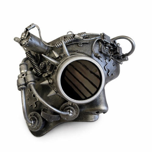 Steampunk Mechanical Mask with Gears & Spikes Phantom Industrial Cosplay Masquerade Mask