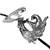 Masquerade Mask Majestic Swan  Black M7166
