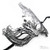 Metal Masquerade Mask Black M7154