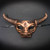 Horned Bull Mask Animal Masquerade Mask for Men Halloween Costume Mask