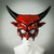 devil mask, halloween devil mask, devil costume mask, horn mask, horn ears, devil horns.
