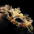 Heiress Masquerade Mask Gold Black M7100