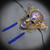 Masquerade Mask Luxurious Wall Decor Mask Gold Blue M31080