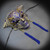 Masquerade Mask Luxurious Wall Decor Mask Gold Blue M31083