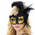 Black Gold Lace Masquerade Mask with Feathers Venetian Carnival Party Mask