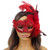 red feather masquerade mask
