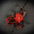 Gorgeous masquerade masks with feathers in red.