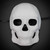 Unpainted Full Skull Masquerade DIY Mask 