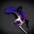 Holding Stick Party Mask | Feather Masquerade Mask Silver Purple M6131 Holding Stick Party Mask | Feather Masquerade Mask Silver Purple M6131