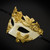 Masquerade Mask for Men | Roman Party Mask Gold Ivory