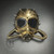 Steampunk Spike Terminator Masquerade Mask gold 