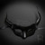 Black horn fantasy masquerade masks, female venetian masks, horned fairy masquerade mask, silver masquerade mask