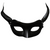 black cosplay evil devil horns mask