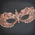Masquerade Mask | Lace Masquerade Mask Rose Gold LM0601