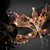 Extravagant Feather Masquerade Mask Rose Gold M33143