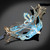 Teal metal masquerade masks, seductive masquerade masks, masquerade mask ladies