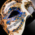 Men's Masquerade Masks Phantom Music Notes Gold Blue M2602