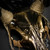 Ram Skull Masquerade Mask in Gold
