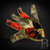 Couple's Venetian jester mask, masquerade jester  costume ball mask, gold red black jester masquerade mask Couple's Venetian jester mask, masquerade jester  costume ball mask, gold red black jester masquerade mask