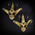 Couple's Venetian jester mask, masquerade jester  costume ball mask, gold black jester masquerade mask Couple's Venetian jester mask, masquerade jester  costume ball mask, gold black jester masquerade mask
