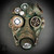 terminator mask, masquerade mask, steampunk mask, respirator mask, steampunk costume, cosplay mask, cosplay masquerade mask. robot costume, robot helmet.