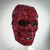 SCARY HALLOWEEN MASK, HALLOWEEN FACE MASK, HALLOWEEN SKULL MASK, FULL FACE SKULL MASK, HALLOWEEN MASK, DIAMOND MASK, DIAMOND FACE MASK, RHINESTONE FACE MASK. RED SKULL MASK.