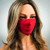 Red face masks, Organic cotton face masks, organic face mask, organic cotton face masks. Made in USA face masks. Washable face masks. Wholesale face masks.