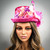 pink fascinator derby hat swan hat tea party hat floral hat 