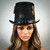 Steampunk hat, steampunk costume top hat, steampunk top hat, steampunk costume hat.