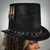 Steampunk hat, steampunk costume top hat, steampunk top hat, steampunk costume hat.