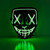 LED face mask, horror face mask, halloween mask, LED light up mask, light up face mask