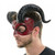 Devil Horns Demon Masquerade Mask for Men Halloween Cosplay Ram Horns Voodoo Masks Headpiece Halloween