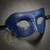 blue leather masquerade mask for men, men masquerade masks