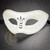 leather masquerade mask for men, men masquerade masks white