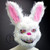 BIG BANG TOP KPOP WHITE RABBIT BUNNY MASK. STILL LIFE TOP MASK VIP Scary Rabbit Bunny Mascot Masquerade Mask Over the Head LED Lights