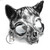 wild animal mask, VIP animal halloween mask, steampunk masquerade mask, fox mask, cat mask, wolf mask, wolverine mask