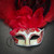 red feather mask, red feather masquerade mask, masquerade wedding, wedding masquerade masks, feather mask, halloween party masks, mardi gras masks, Party masks, masquerade masks, elegant masquerade masks, prom masquerade masks, masquerade masks for men.